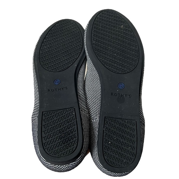 Rothy’s Women’s Retired White & Black Birdseye Flats Size 8.5 Like New! - Picture 6 of 6